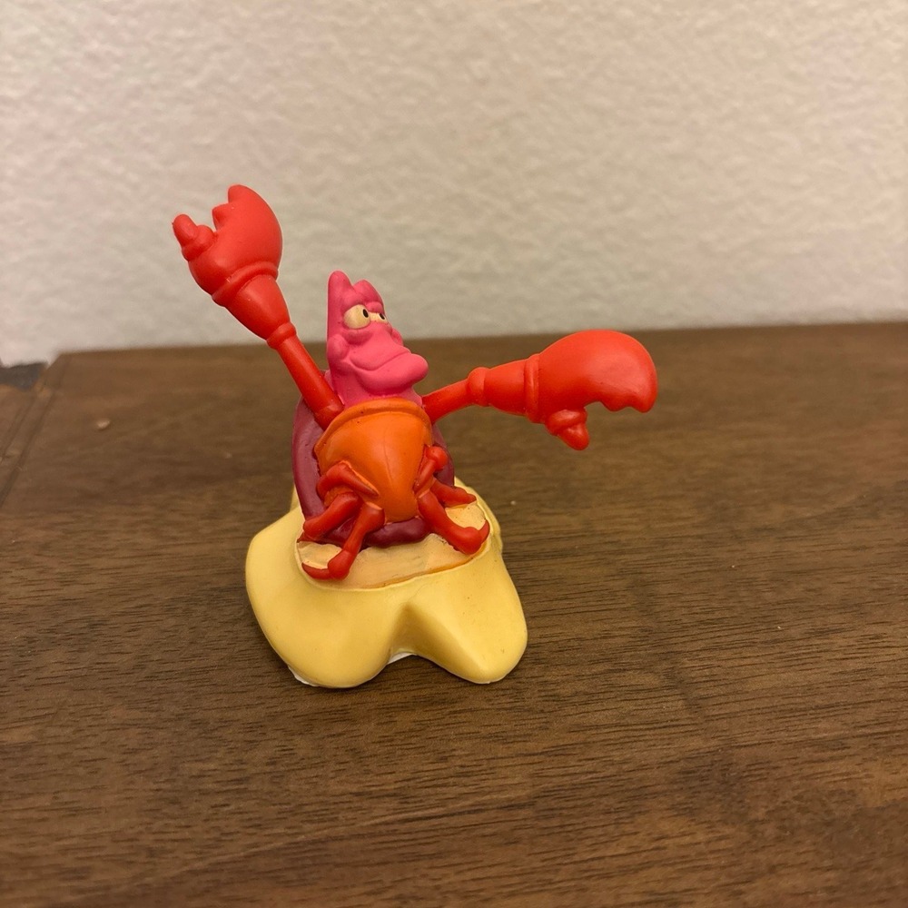 Little Mermaid Sebastian Crab Figure Toy Applause Cake Toppers Figures 90's New